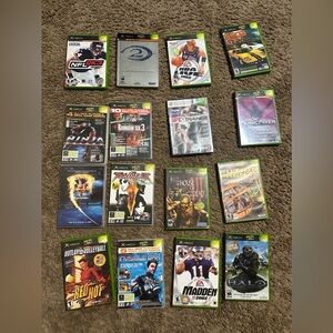 Vintage Xbox 16 game bundle 00s